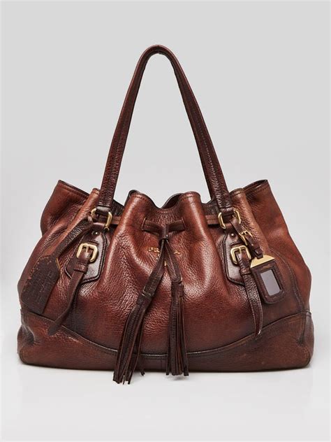 prada cervo leather bag